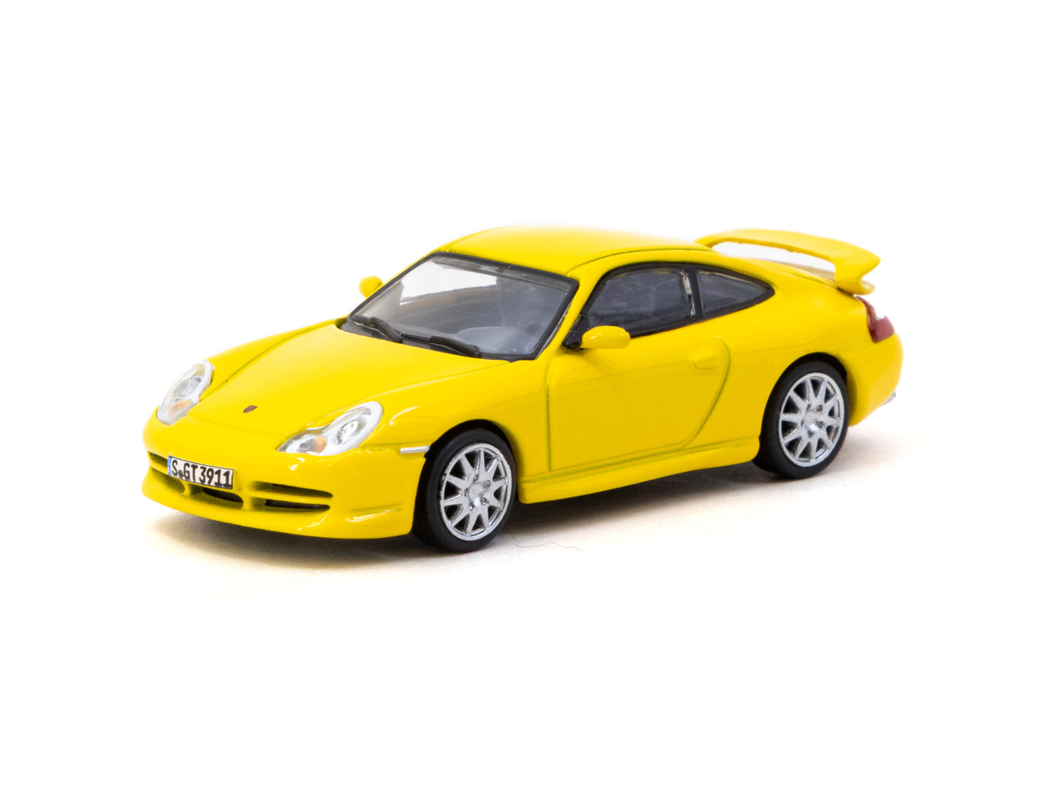 1/64 Porsche 911 GT3 (type 996) Yellow - Tarmac Works X iXO Models GLO