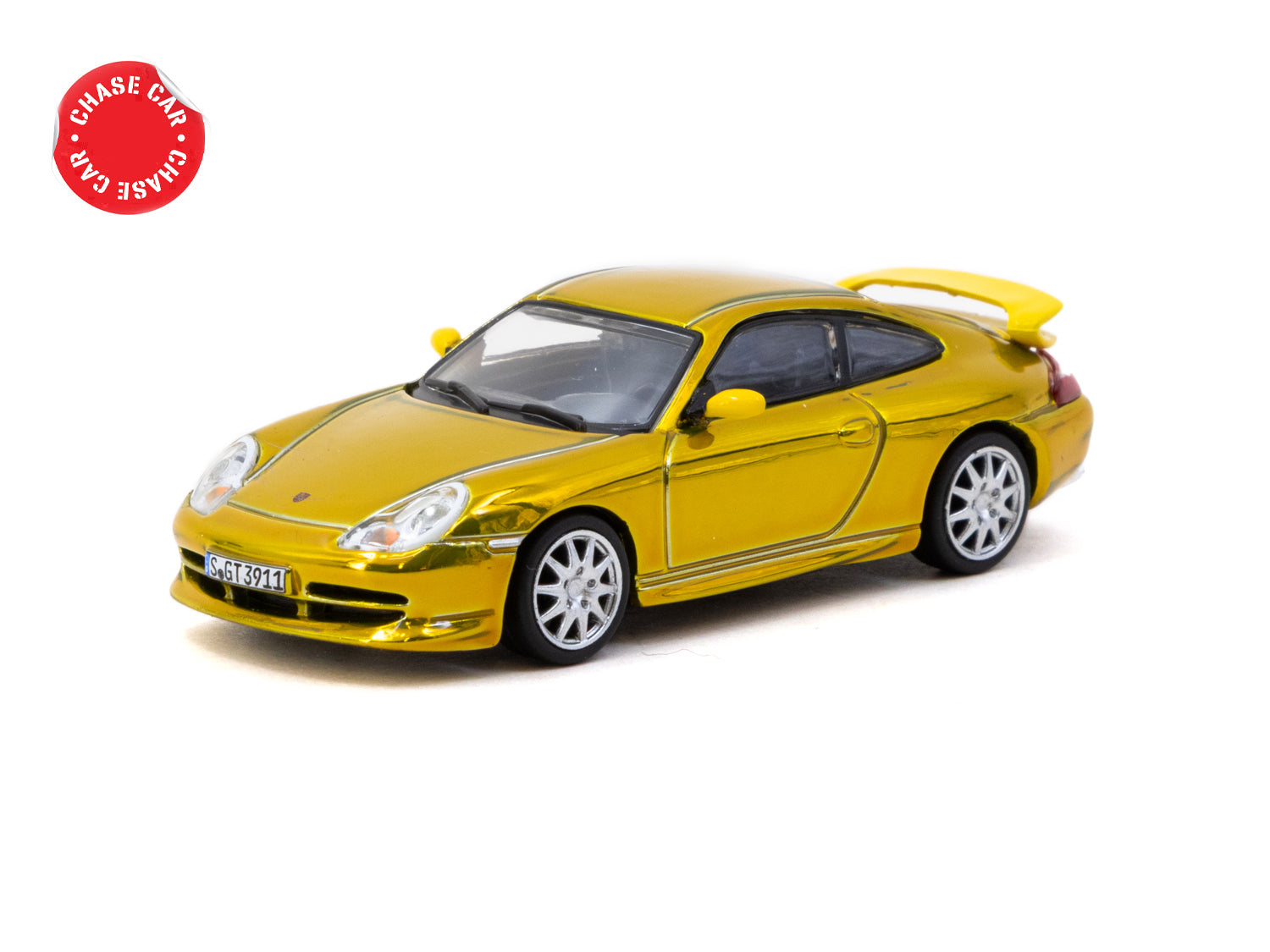 1/64 Porsche 911 GT3 (type 996) Yellow - Tarmac Works X iXO Models GLO