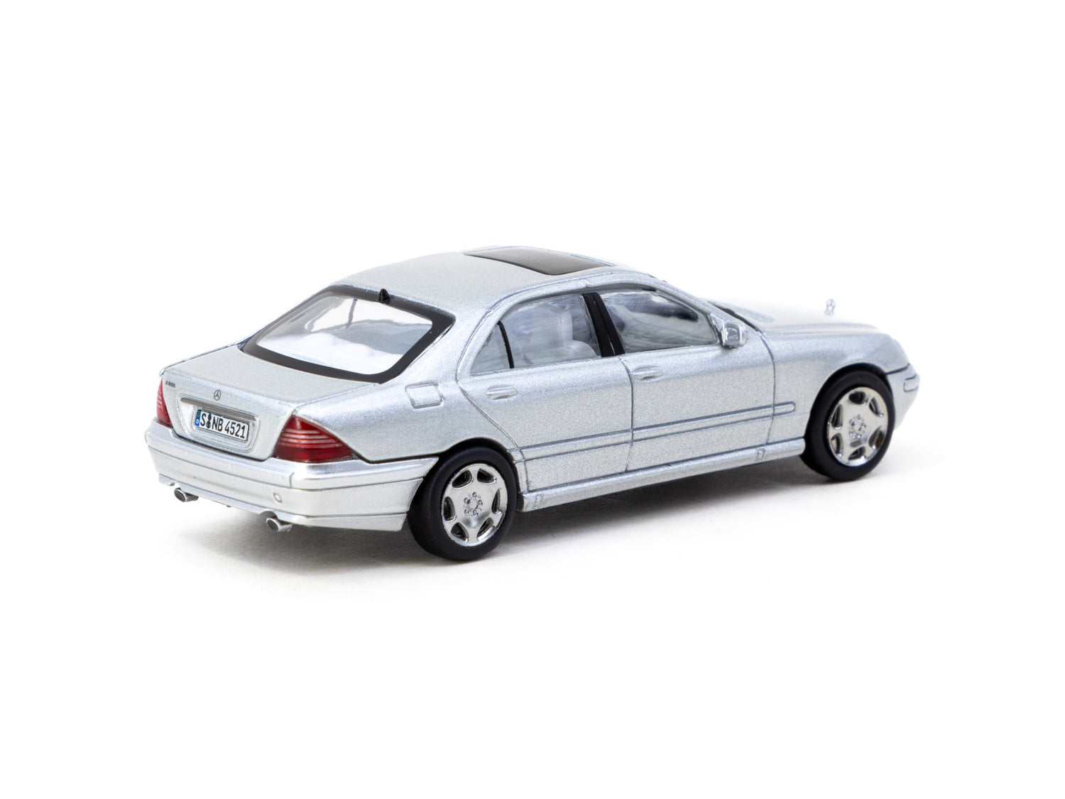 1/64 Mercedes-Benz S-Class Brilliant Silver Metallic - Tarmac Works GLOBAL64