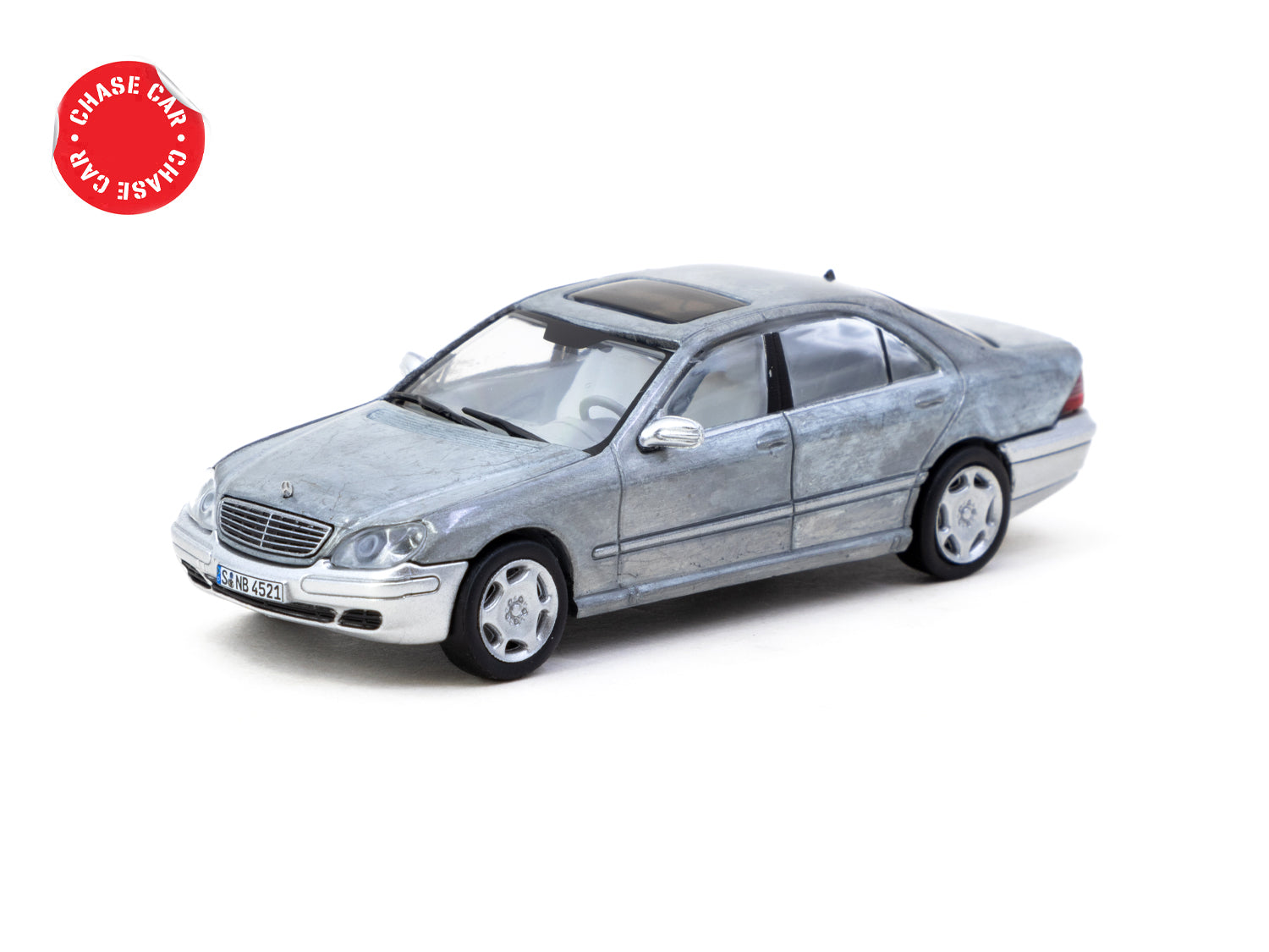 1/64 Mercedes-Benz S-Class Brilliant Silver Metallic - Tarmac Works GLOBAL64