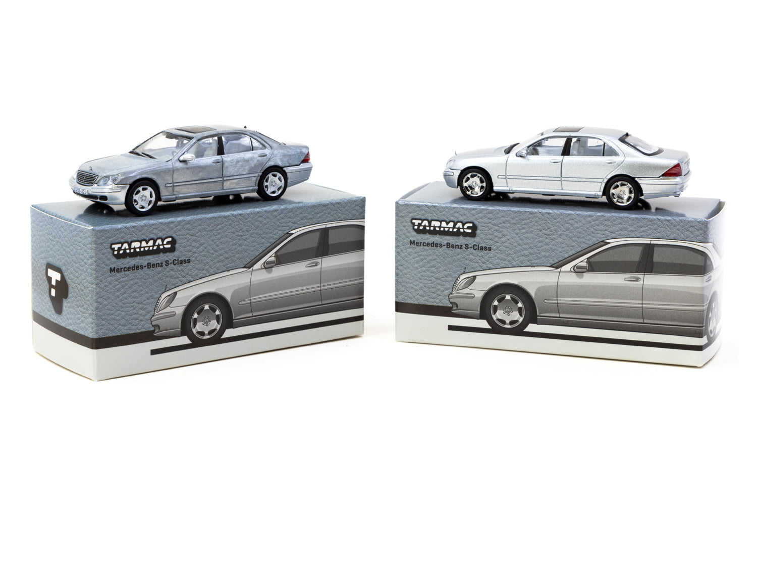 1/64 Mercedes-Benz S-Class Brilliant Silver Metallic - Tarmac Works GLOBAL64