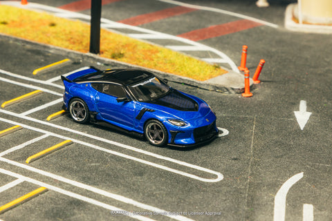 Tarmac Works 1/64 Nissan VeilSide FFZ400 Fairlady Z Blue - GLOBAL64