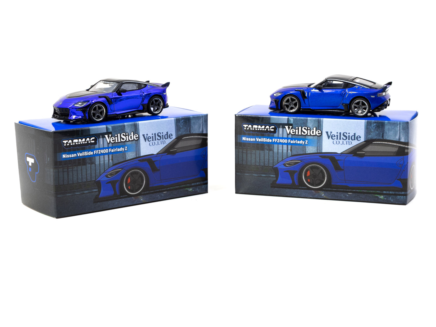 1/64 Nissan VeilSide FFZ400 Fairlady Z Blue - Tarmac Works GLOBAL64
