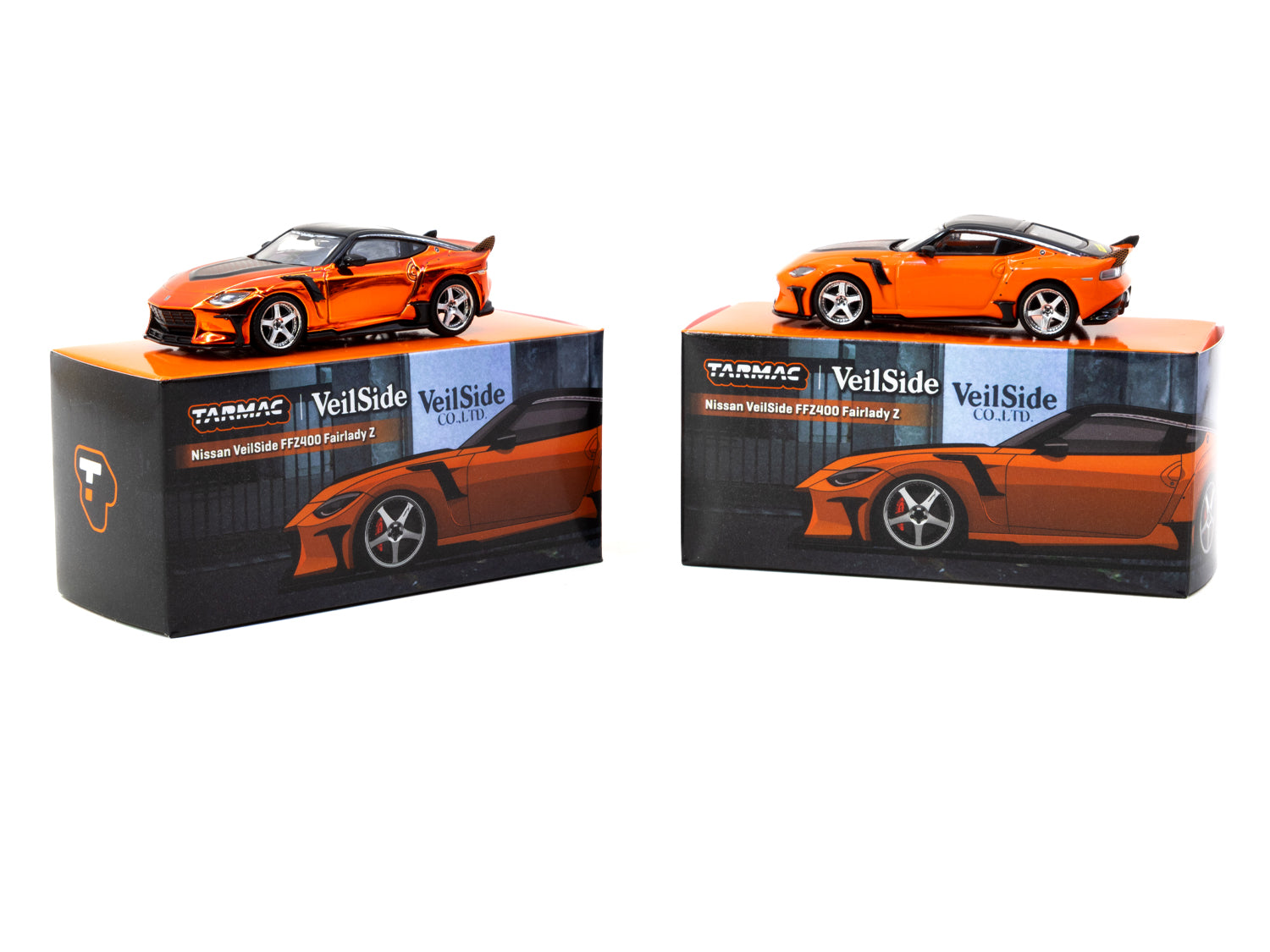 1/64 Nissan VeilSide FFZ400 Fairlady Z Orange - Tarmac Works GLOBAL64