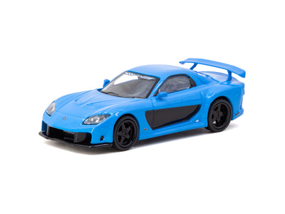 1/64 Mazda RX-7 VeilSide Fortune7 Blue - Tarmac Works GLOBAL64