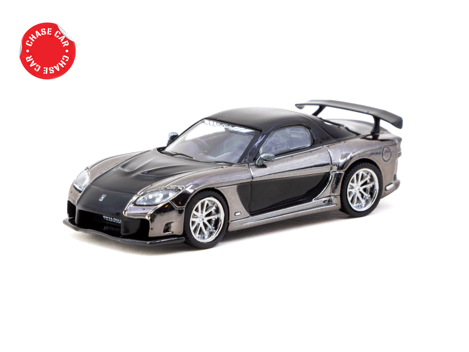 1/64 Mazda RX-7 VeilSide Fortune7 Grey Metallic / Black - Tarmac Works GLOBAL64