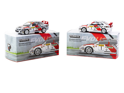 1/64 Mitsubishi Lancer Evolution IV Rallye Monte-Carlo 1997 #1 - Tarmac Works GLOBAL64
