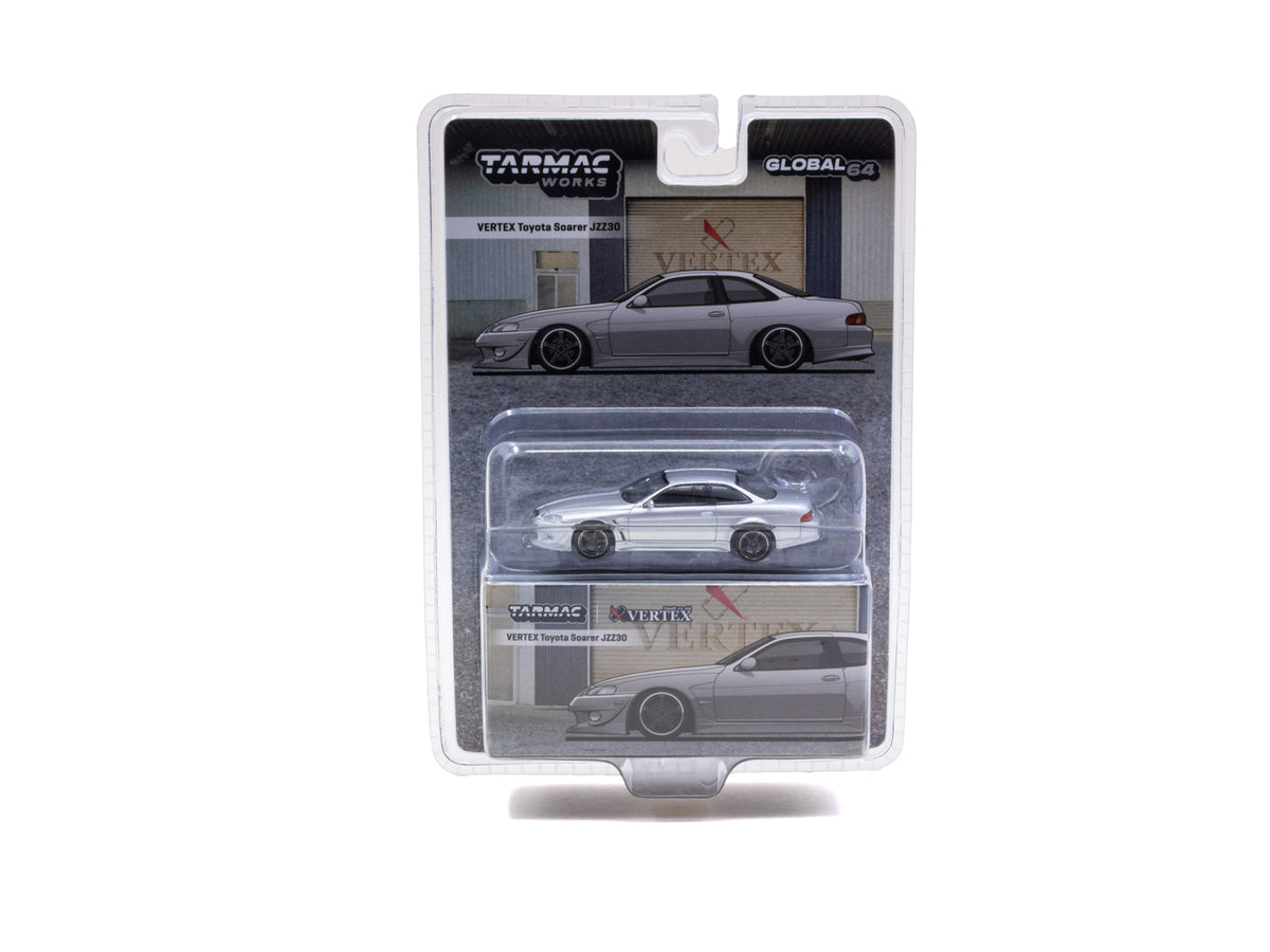 1/64 VERTEX Toyota Soarer JZZ30 Silver Special Edition (Blister) - Tarmac Works GLOBAL64