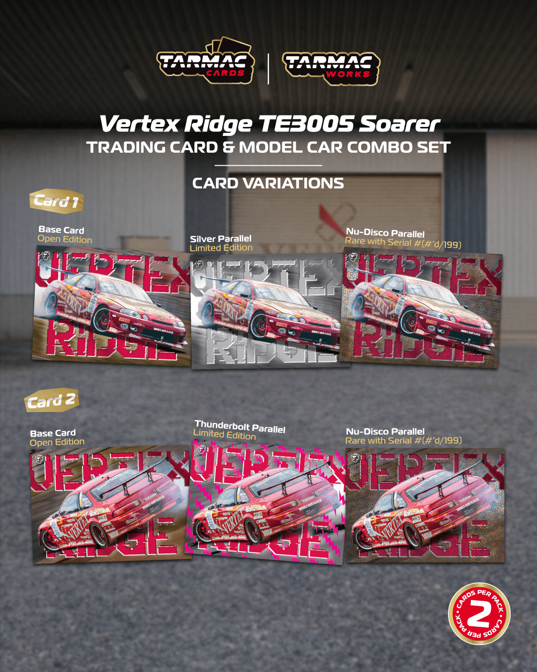 1/64 Vertex Ridge TE3005 Soarer with Tarmac Cards - GLOBAL64