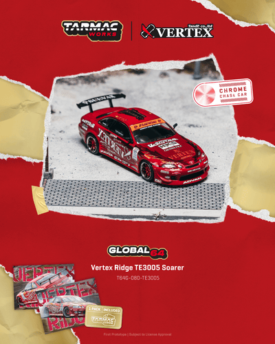 1/64 Vertex Ridge TE3005 Soarer with Tarmac Cards - GLOBAL64