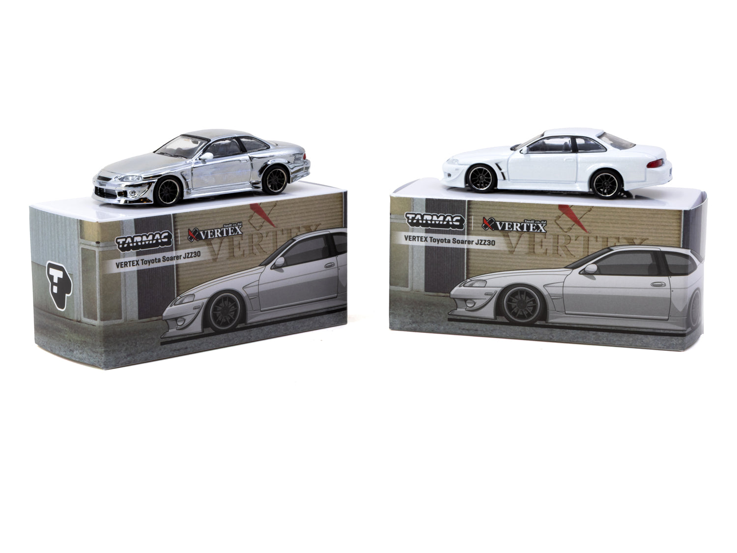 1/64 VERTEX Toyota Soarer JZZ30 White - Tarmac Works GLOBAL64