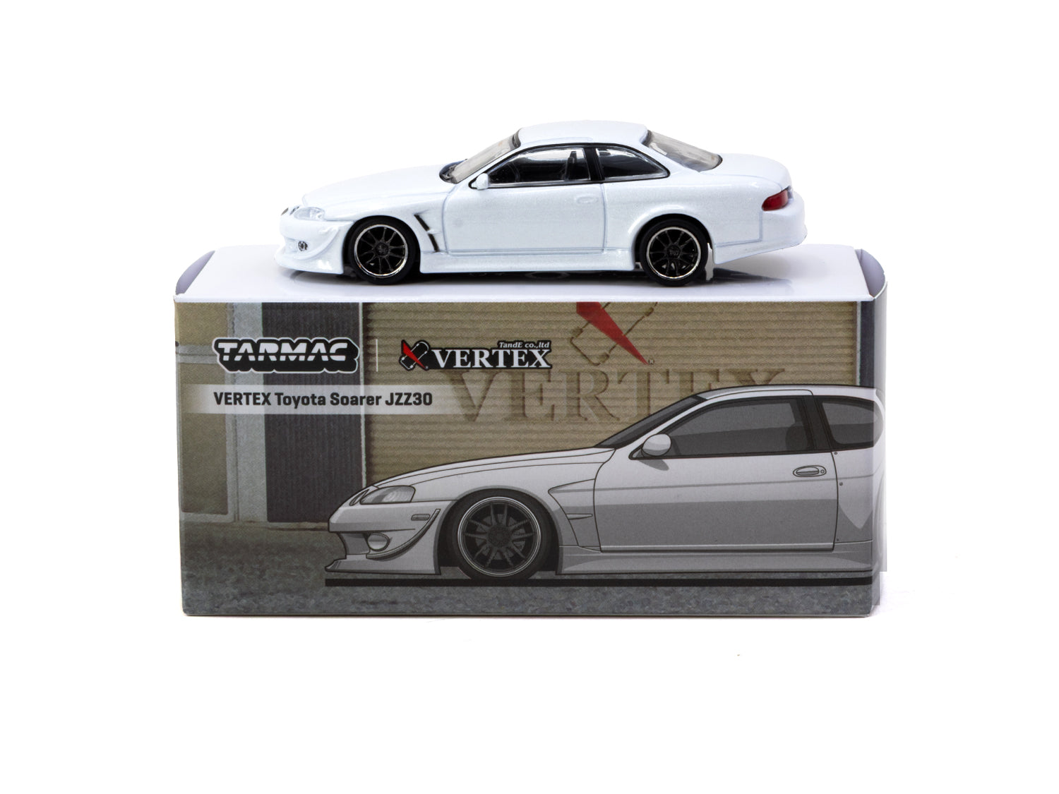 1/64 VERTEX Toyota Soarer JZZ30 White - Tarmac Works GLOBAL64
