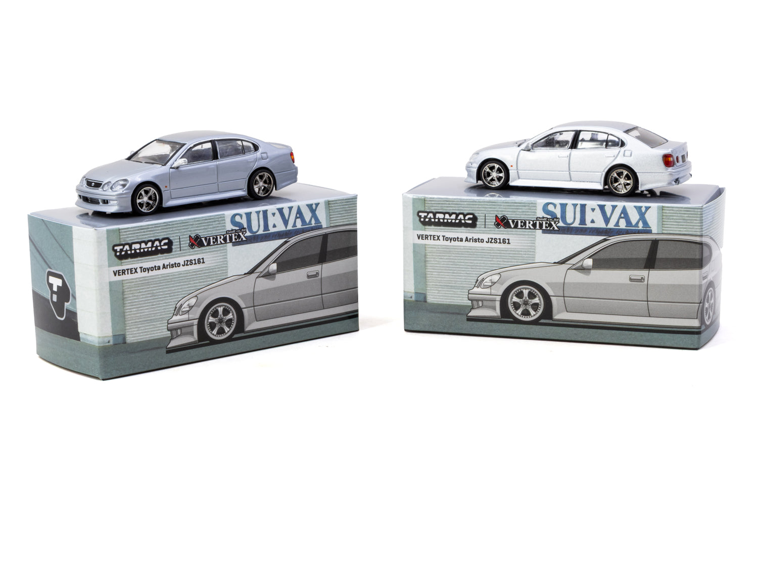 1/64 VERTEX Toyota Aristo JZS161 Silver - Tarmac Works GLOBAL64