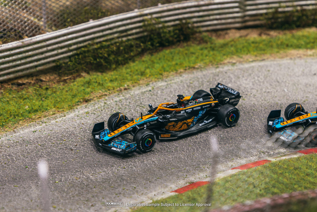 Tarmac Works X iXO Models 1/64  McLaren MCL36 Abu Dhabi Grand Prix 2022 Daniel Ricciardo #3- GLOBAL64