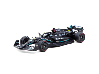1/64 Mercedes-AMG F1 W14 E Performance Hungarian Grand Prix 2023 Pole Position Lewis Hamilton - Tarmac Works X iXO Models GLOBAL64