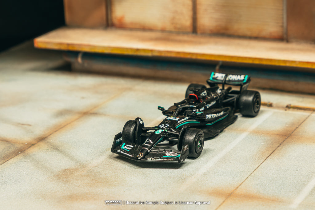 Tarmac Works X iXO Models 1/64 Mercedes-AMG F1 W14 E Performance Spanish Grand Prix Tyre Testing 2023 #47 Mick Schumacher - GLOBAL64