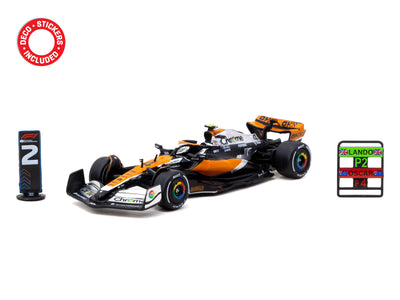 1/64 McLaren MCL60 British Grand Prix 2023 Lando Norris - Tarmac Works X iXO Models GLOBAL64