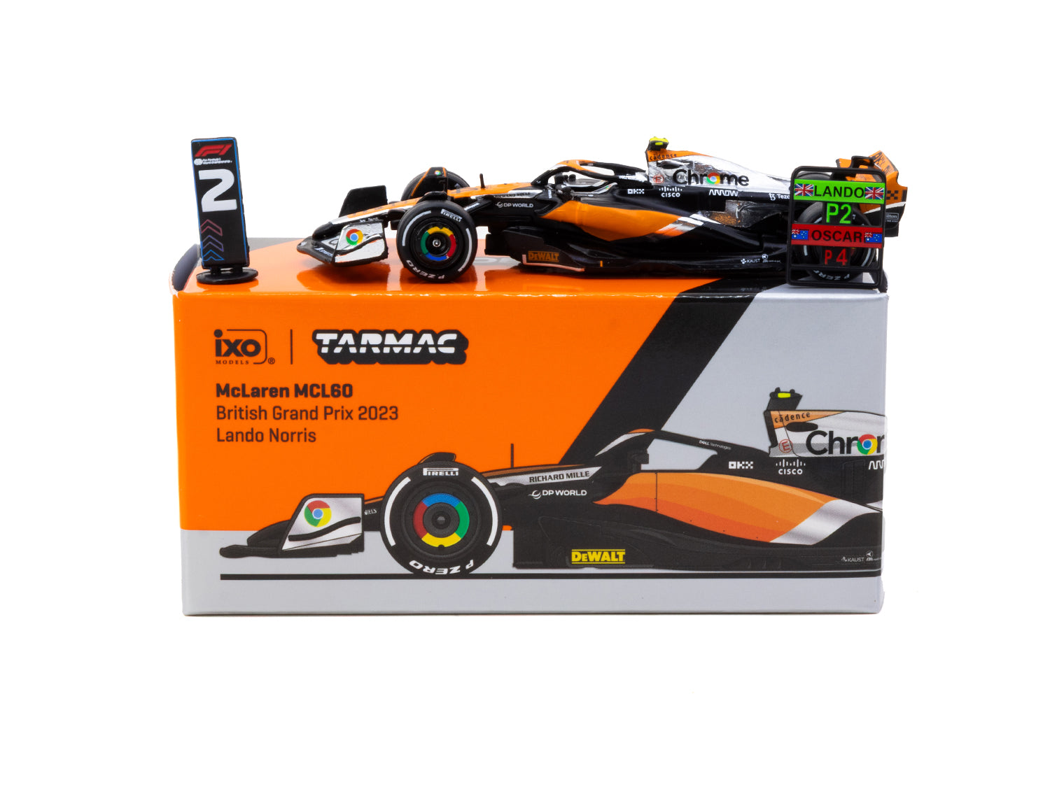 1/64 McLaren MCL60 British Grand Prix 2023 Lando Norris - Tarmac Works