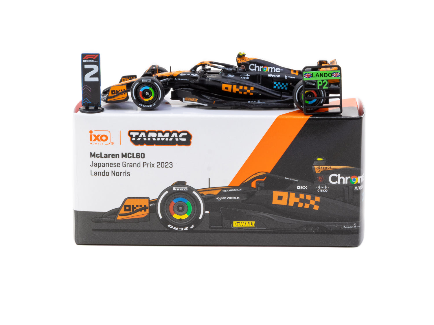 McLaren MCL60　GP2023モデルカー 1/64 McLaren MCL60 Japanese Grand Prix 2023 #4 Lando Norris