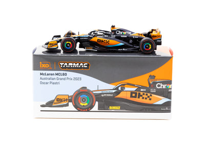 1/64 McLaren MCL60 Australian Grand Prix 2023 Oscar Piastri - Tarmac Works X iXO Models GLOBAL64