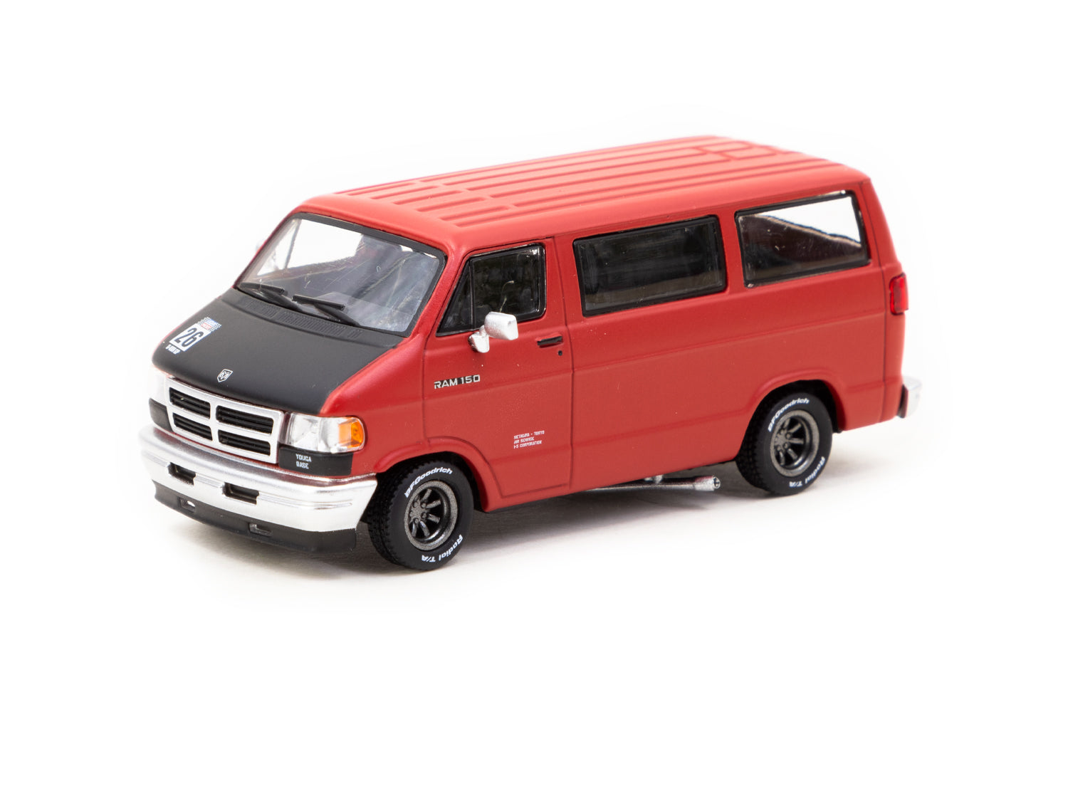 1/64 Dodge Van Red - Tarmac Works GLOBAL64