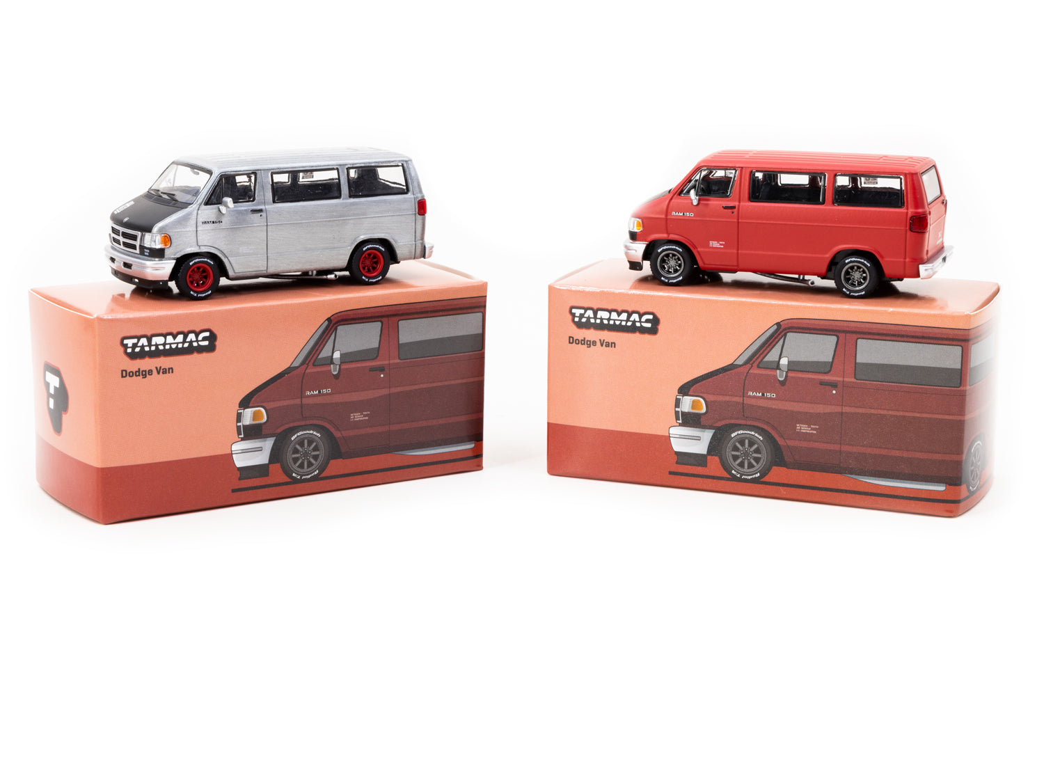 1/64 Dodge Van Red - Tarmac Works GLOBAL64