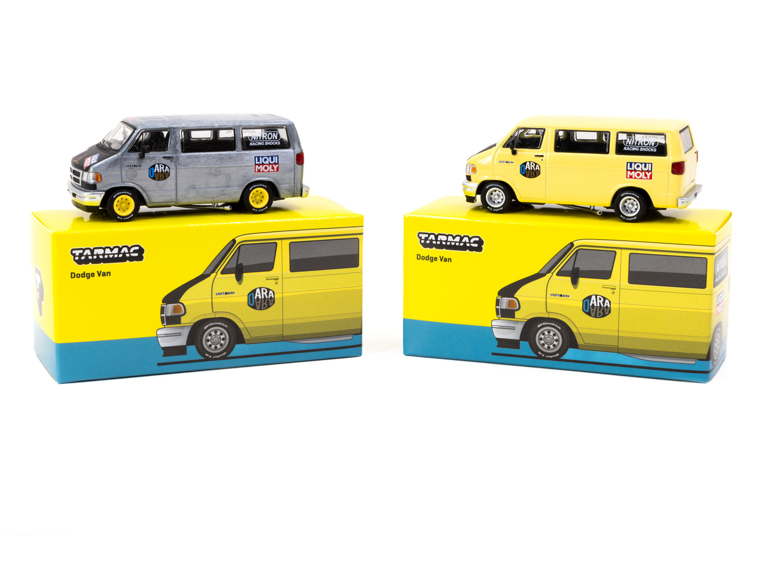 1/64 Dodge Van Yellow - Tarmac Works GLOBAL64