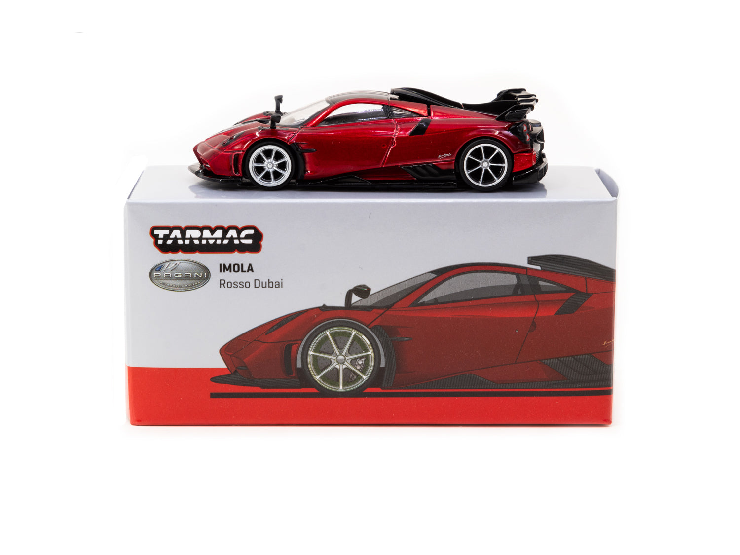 1/64 Pagani Imola Rosso Dubai - Tarmac Works GLOBAL64