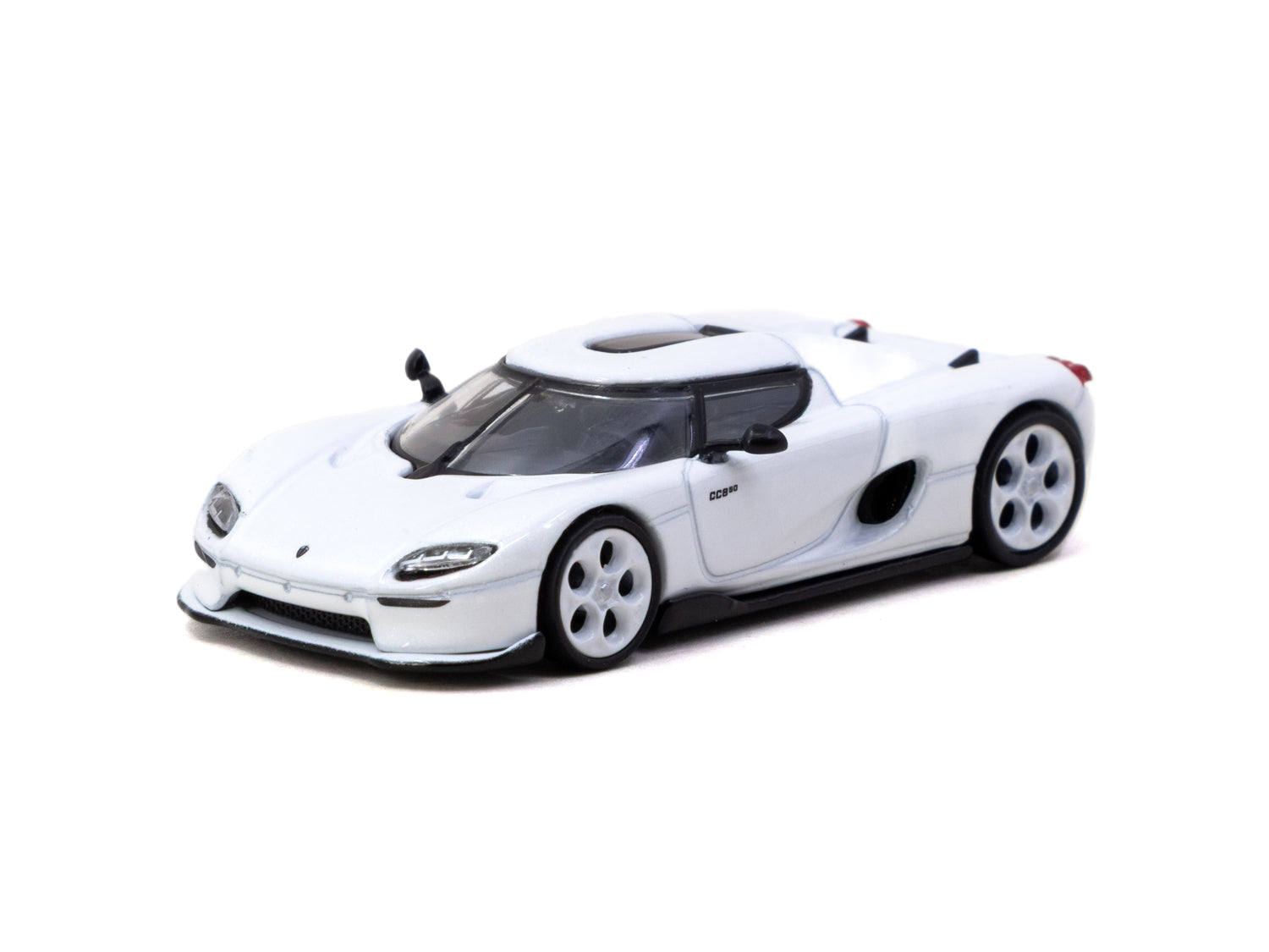 1/64 Koenigsegg CC850 White with Tarmac Cards Combo Set - Tarmac Works GLOBAL64