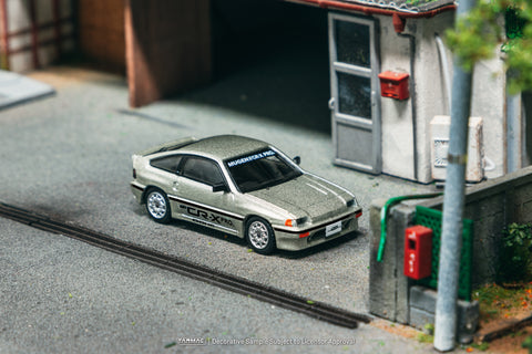 Tarmac Works 1/64 HONDA Ballade Sports MUGEN CR-X PRO Silver with Tarmac Cards - GLOBAL64