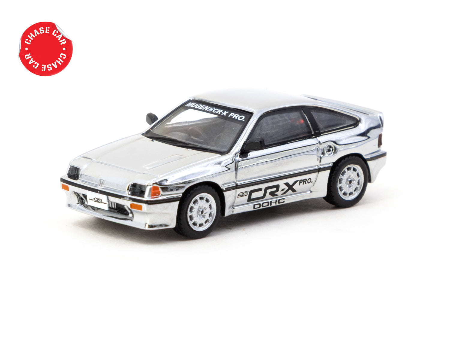チェイスカー Ballade Sports MUGEN CR-X PRO 1/64 Honda Ballade Sports MUGEN CR-X Pro Silver with Tarmac Cards