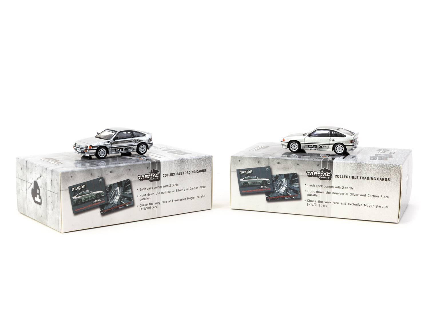 1/64 Honda Ballade Sports MUGEN CR-X Pro Silver with Tarmac Cards
