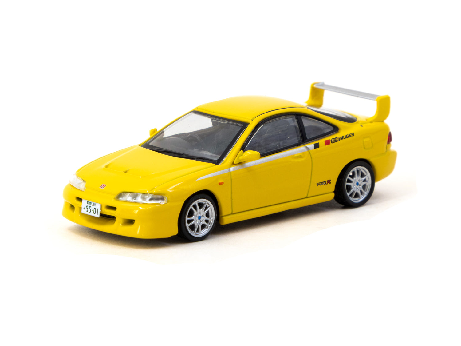 1/64 Mugen ホンダ Integra TYPER DC2 風 関村 改 1/64 Honda Integra TYPE R DC2 MUGEN Sunlight Yellow - Tarmac Works GLO