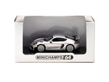Minichamps X Tarmac Works 1/64 Porsche Cayman GT4 RS GT Silver Metallic - COLLAB64