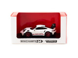Minichamps X Tarmac Works 1/64 Porsche 911  GT3 RS White/Red - COLLAB64