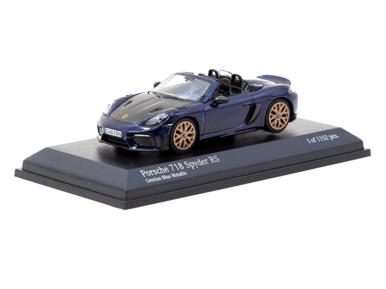 1/64 Porsche 718 Spyder RS Gentian Blue Metallic - Art of Speed
