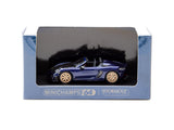 MINICHAMPS X Tarmac Works 1/64 Porsche 718 Spyder RS Gentian Blue Metallic - Art of Speed Malaysia Special Edition - COLLAB64