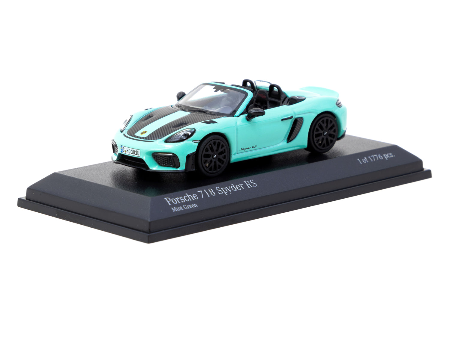 1/64 Porsche 718 Spyder RS Mint Green - Tarmac Works X Minichamps COLL