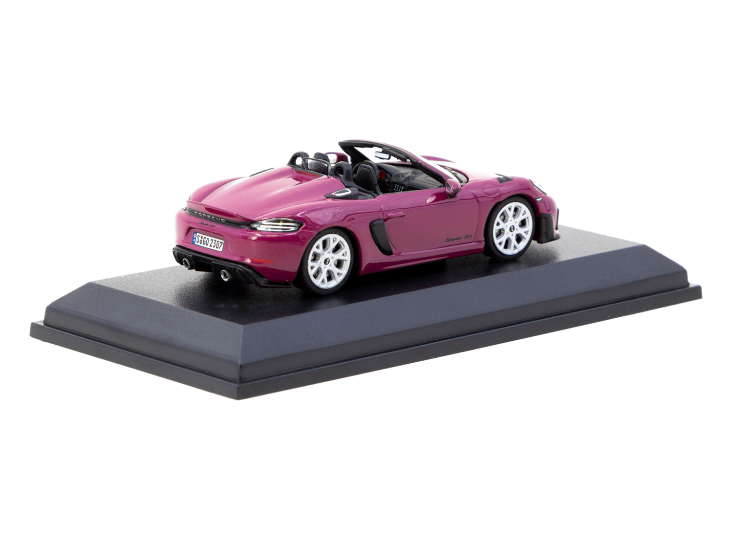 1/64 Porsche 718 Spyder RS Ruby Star Neo - Tarmac Works X Minichamps C