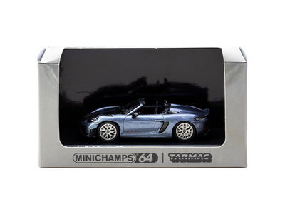 1/64 Porsche 718 Spyder RS Vanadium Grey Metallic - Tarmac Works X Minichamps  COLLAB64