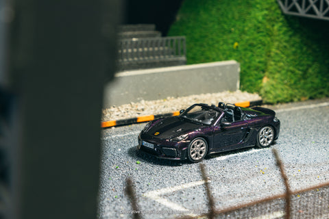 Minichamps X Tarmac Works 1/64 Porsche 718 Spyder RS Viola Metallic - COLLAB64