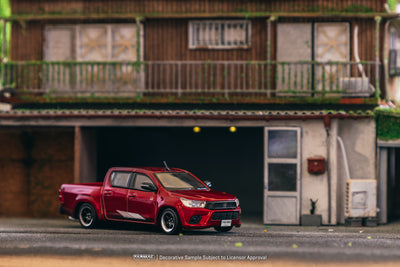 1/64 Toyota Hilux Red - Tarmac Works ROAD64