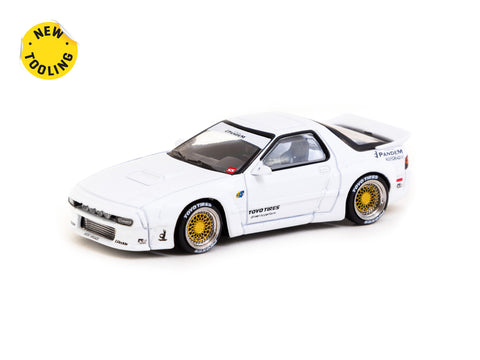 Tarmac Works 1/64 Pandem Mazda RX-7 FC3S White - HOBBY64