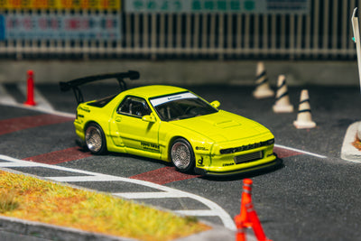 1/64 Pandem Mazda RX-7 FC3S Yellow - Tarmac Works ROAD64