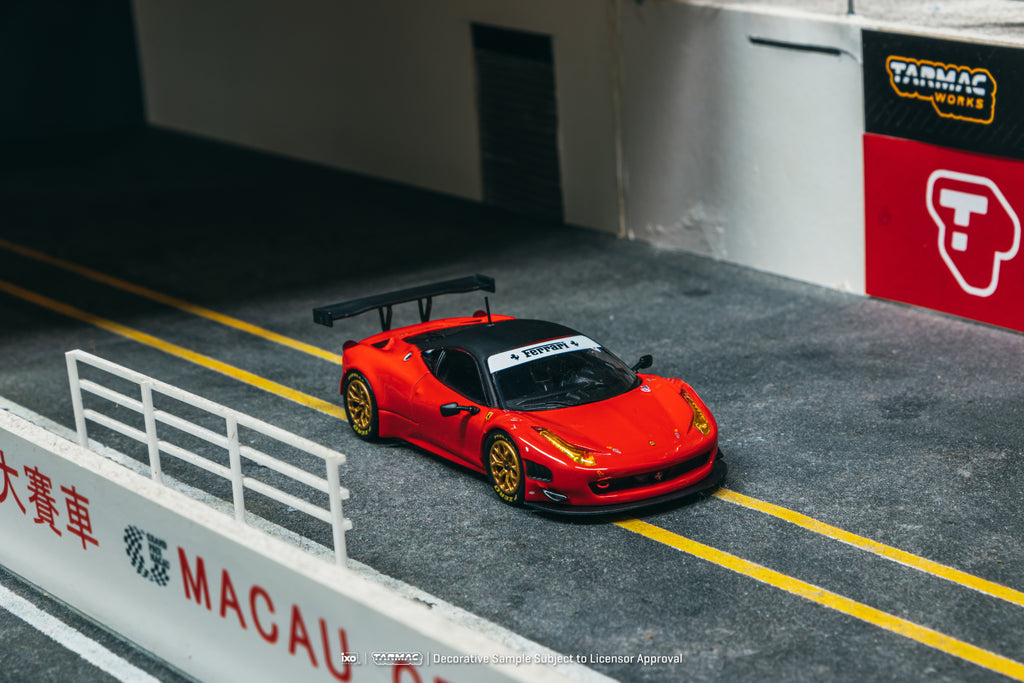 Tarmac Works X iXO Models 1/64 Ferrari 458 Italia GT3 Red - ROAD64