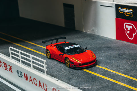Tarmac Works X iXO Models 1/64 Ferrari 458 Italia GT3 Red - ROAD64