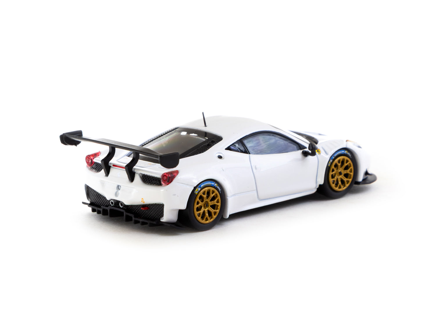 1/64 Ferrari 458 Italia GT3 White - Tarmac Works X iXO Models ROAD64