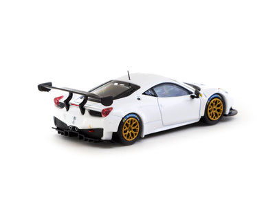 1/64 Ferrari 458 Italia GT3 White - Tarmac Works X iXO Models ROAD64