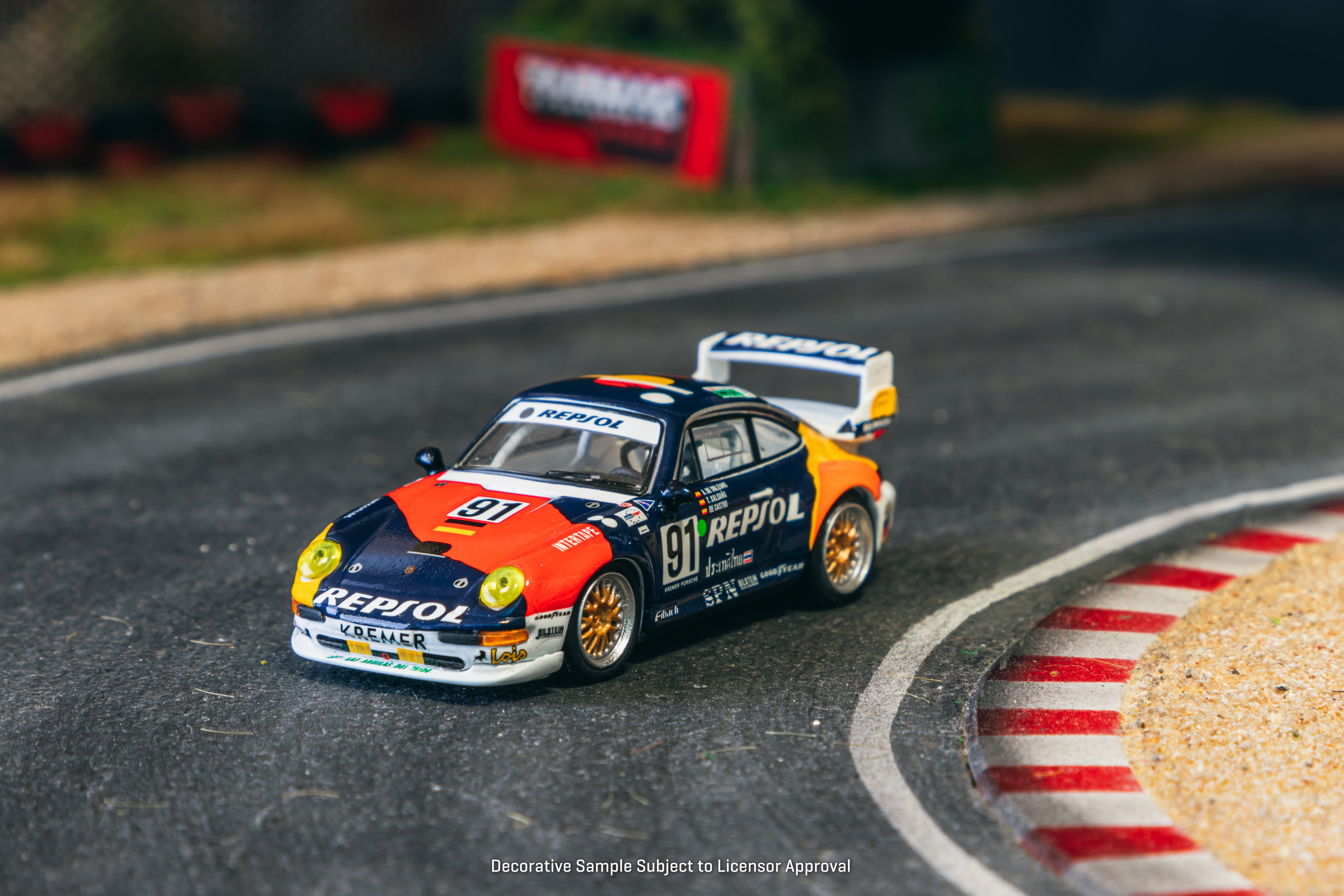 1/64 Porsche 911 GT2 24h LE MANS 1995 #91 - Schuco x Tarmac Works COLL