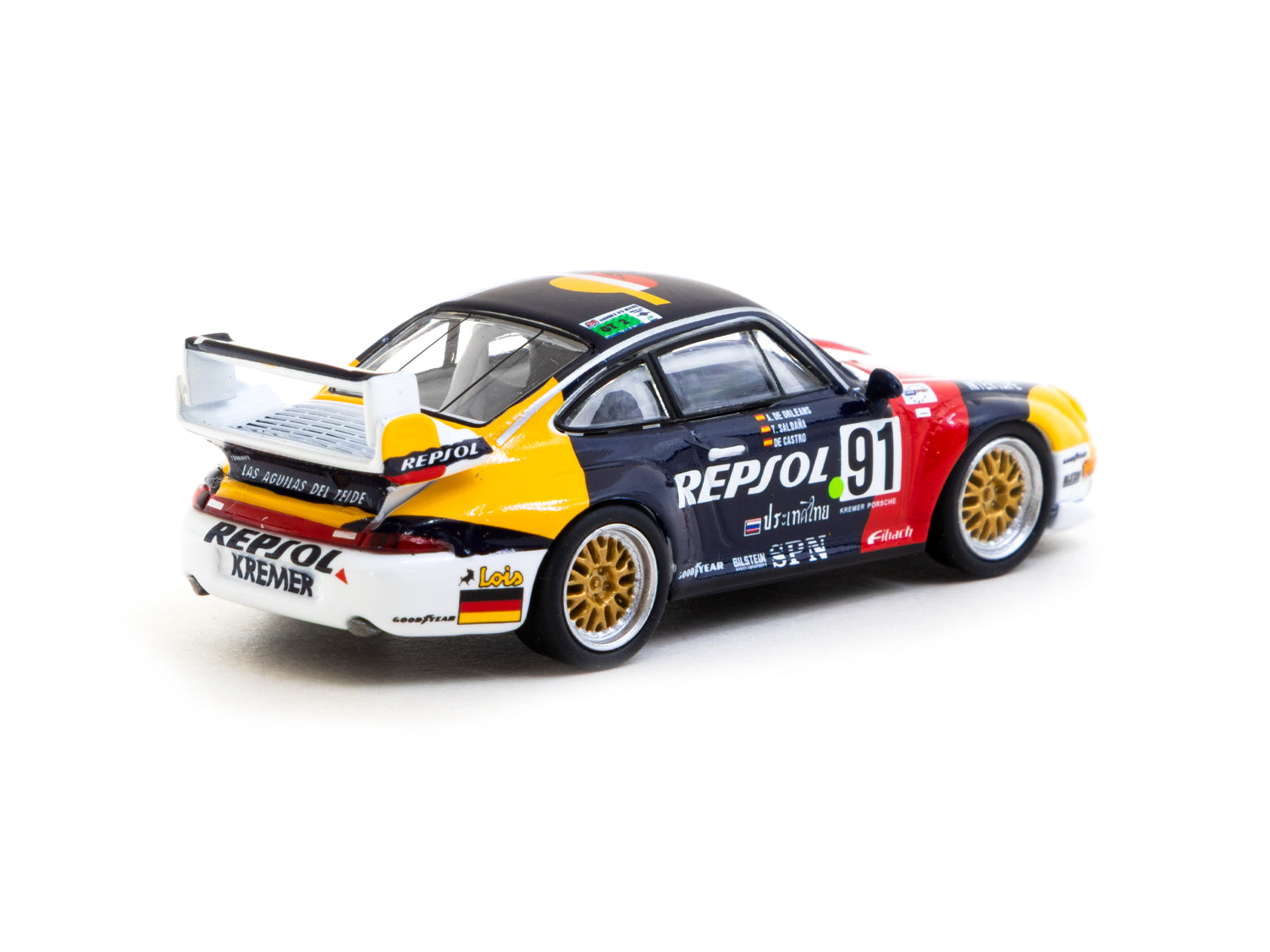 1/64 Porsche 911 GT2 24h LE MANS 1995 #91 - Schuco x Tarmac Works COLL